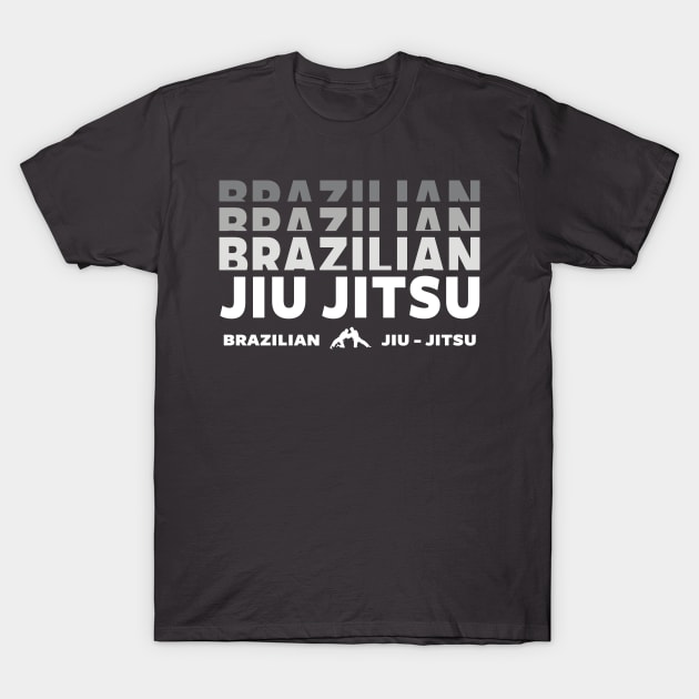 JIU JITSU, BRAZILIAN JIU JITSU T-Shirt by Tshirt Samurai